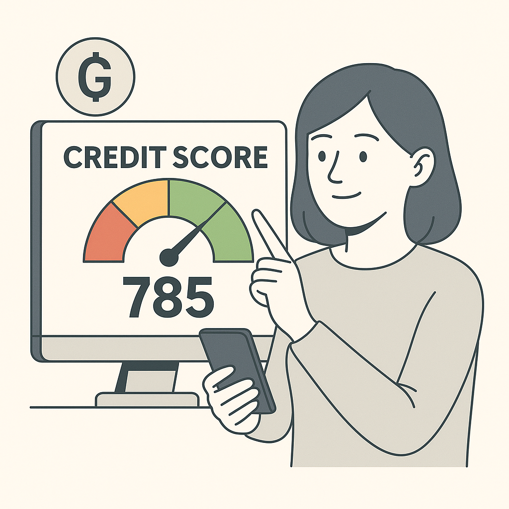 신용등급 조회 화면 예시