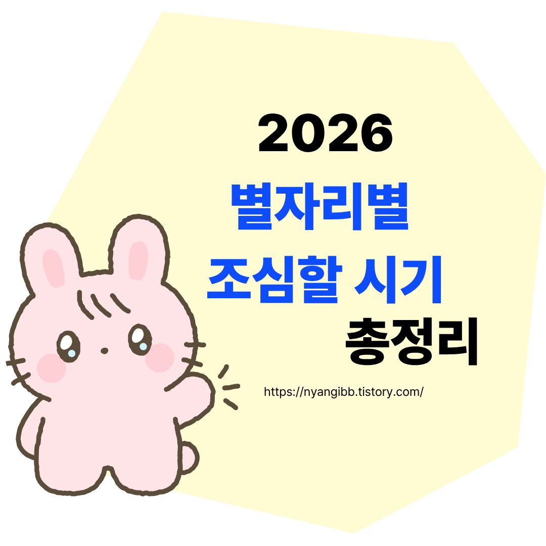 2026 별자리별 조심할 시기 총정리 관련 사진