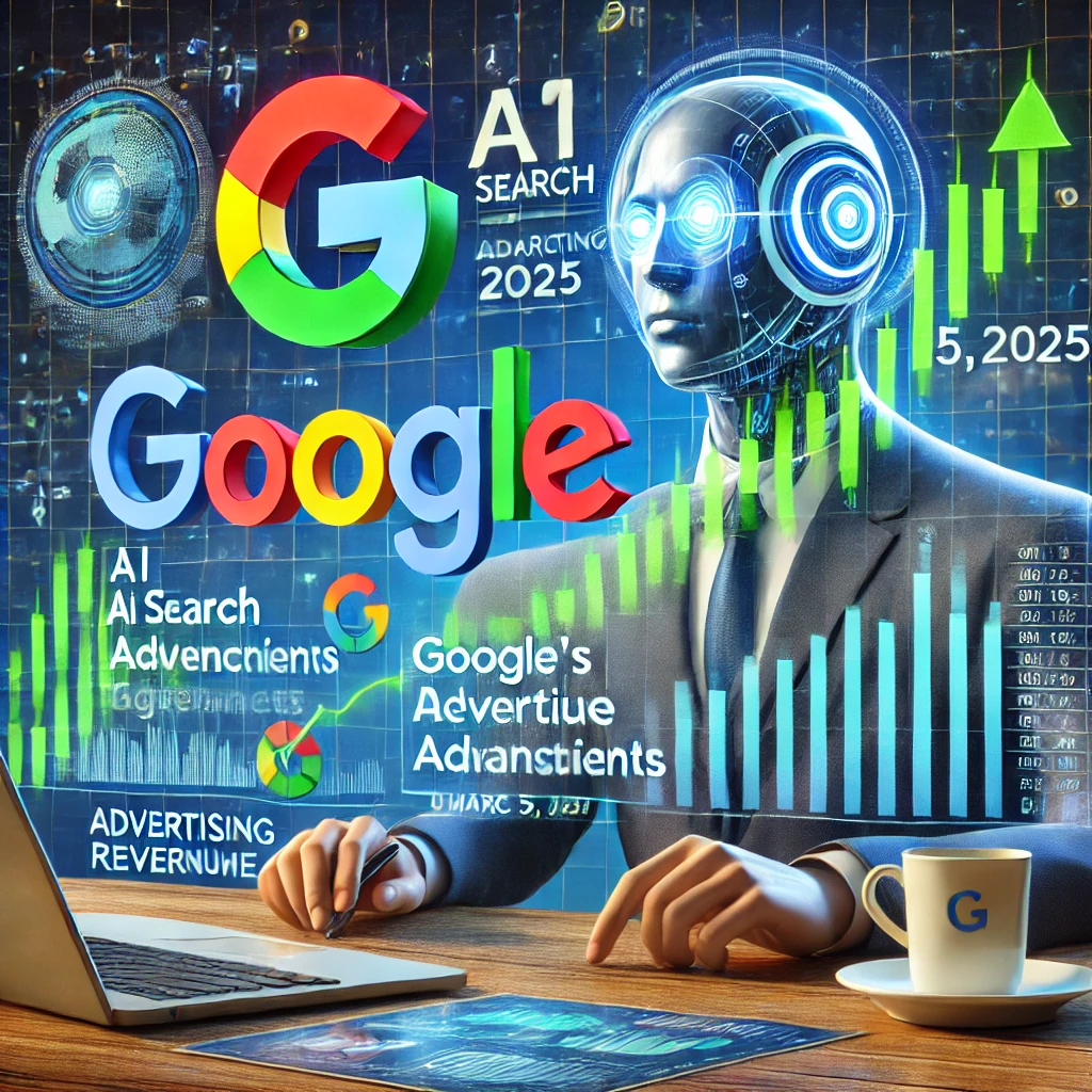 "알파벳(GOOGL)의 AI 검색 기능 및 광고 수익 성장을 분석하는 실시간 금융 데이터 차트."