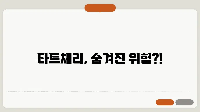 타트체리 부작용