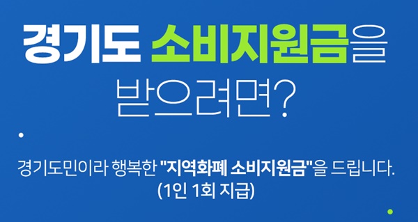 경기지역화폐 소비지원금