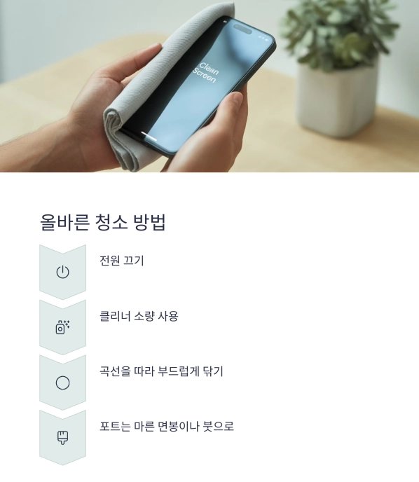 아직도 알콜솜 쓰시나요? 스마트폰 전용 클리너가 진짜 해답입니다