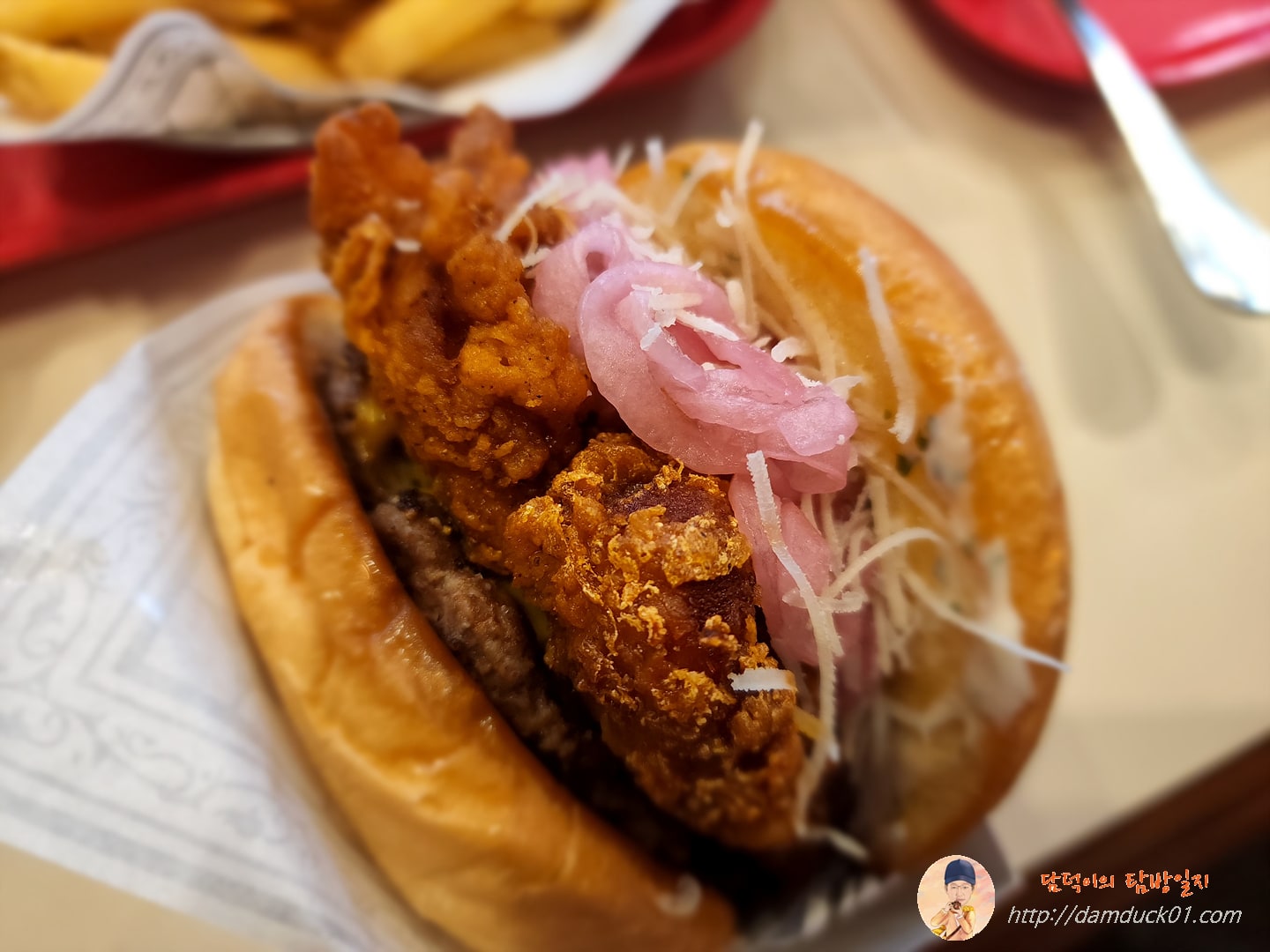 치킨&amp;비프 버거