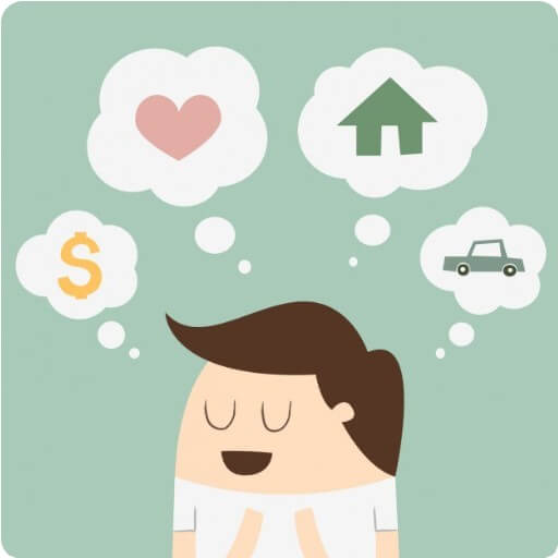 행복한 소원을 빌고 있는 사람