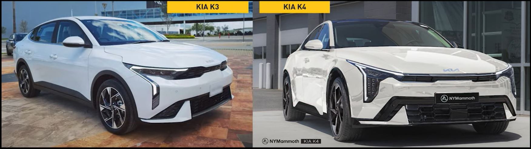 기아 수출형 K3 풀체인지와 기아 K4 예상도