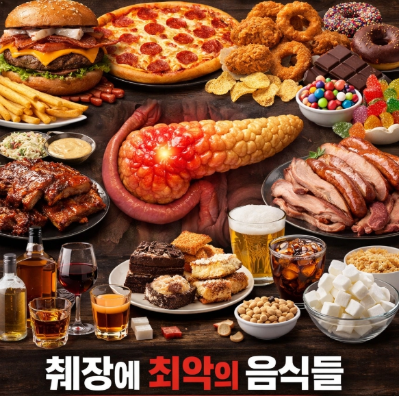 건강에 해로운 음식들
