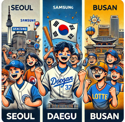 지역 연고지 팬심 차이 사진