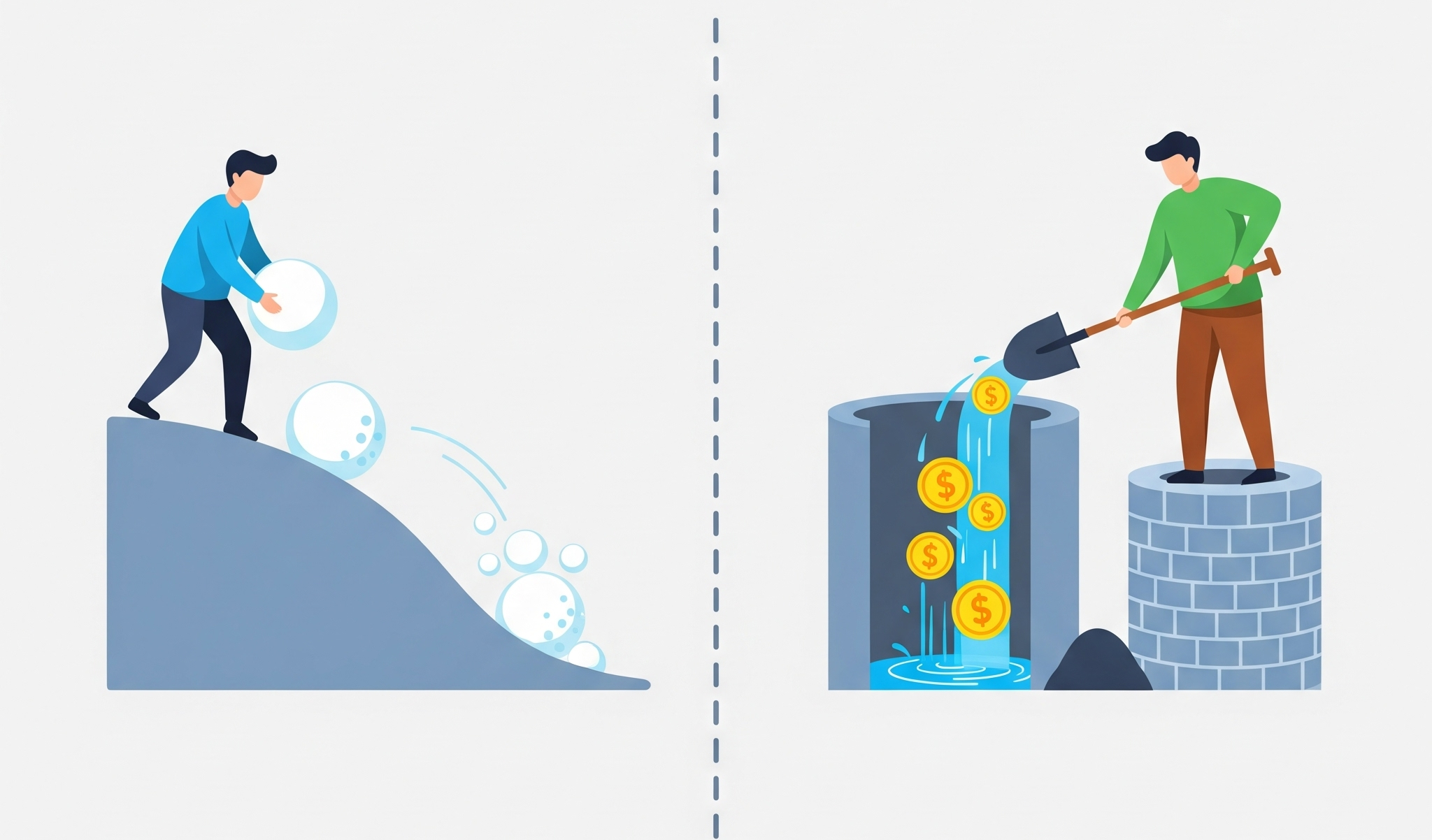 소액 부동산 투자의 두 가지 목표: 눈덩이(시세차익)와 우물(현금흐름)