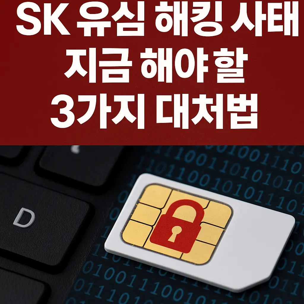 SK 유심 해킹 사태, 지금 해야 할 3가지 대처법