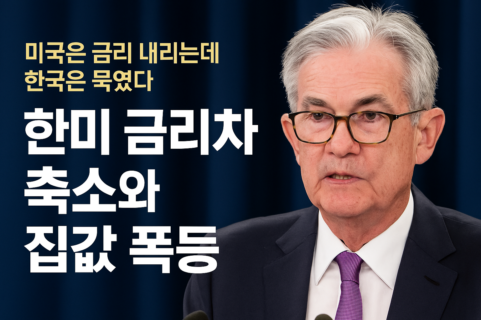 한국 금리 동결 부동산 여파 잠재우기 위한 수단?