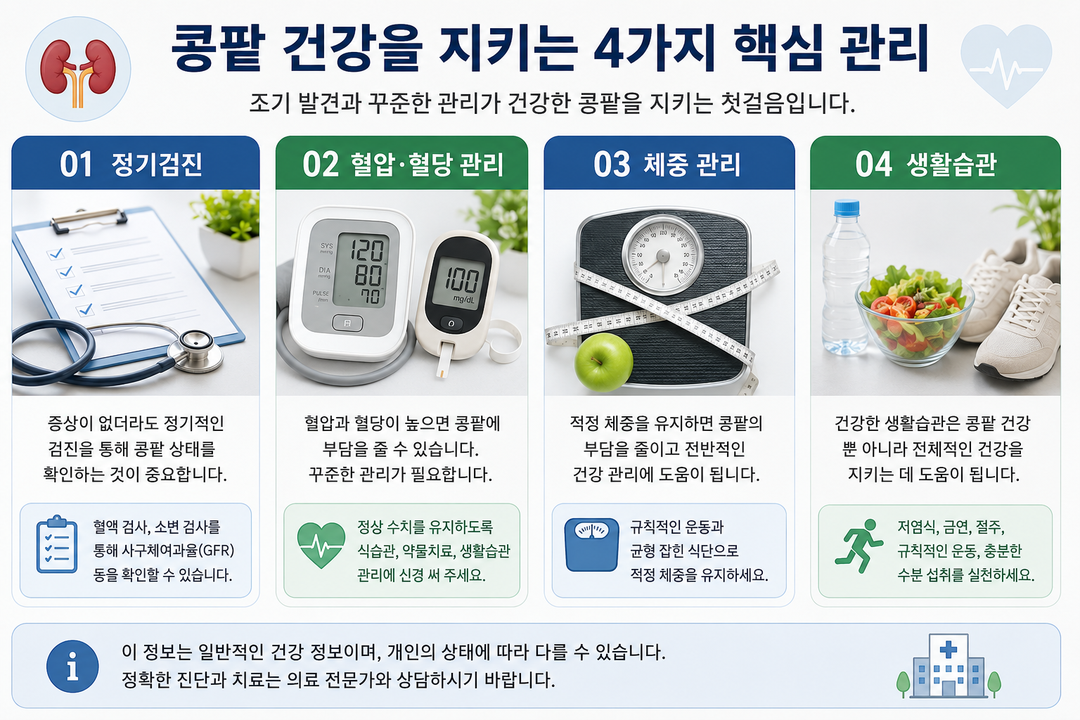 콩팥 건강을 지키는 4가지 핵심 관리