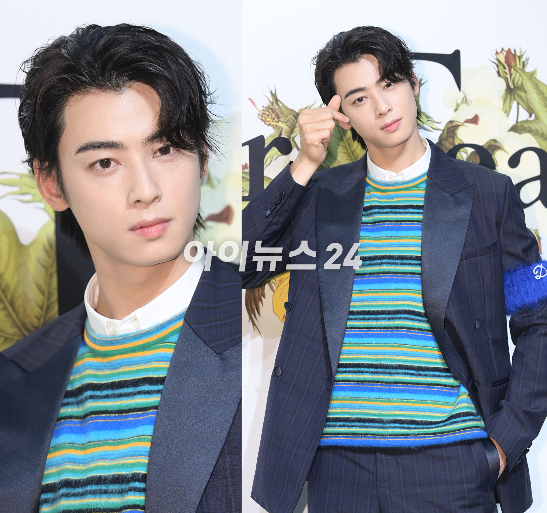 아스트로 차은우가 13일 오후 서울 성동구 성수동 한 스튜디오에서 열린 디올 맨즈 티얼즈 컬렉션 출시 팝업스토어 행사에 참석하고 있다. [사진=정소희 기자]