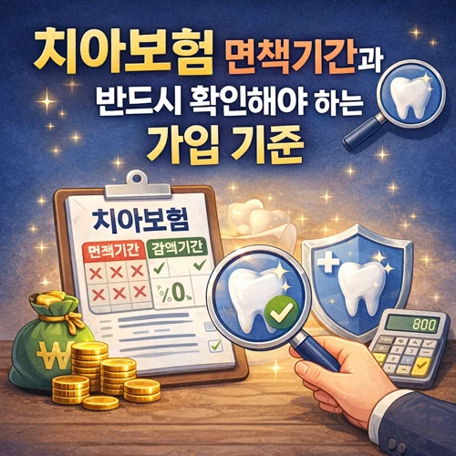 치아보험 면책기간과 감액기간 썸네일