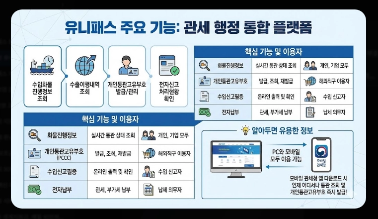관세청 유니패스 통관조회