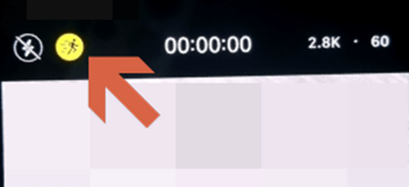 왼쪽위동그란노란색버튼액션모드-손떨림방지보정기능