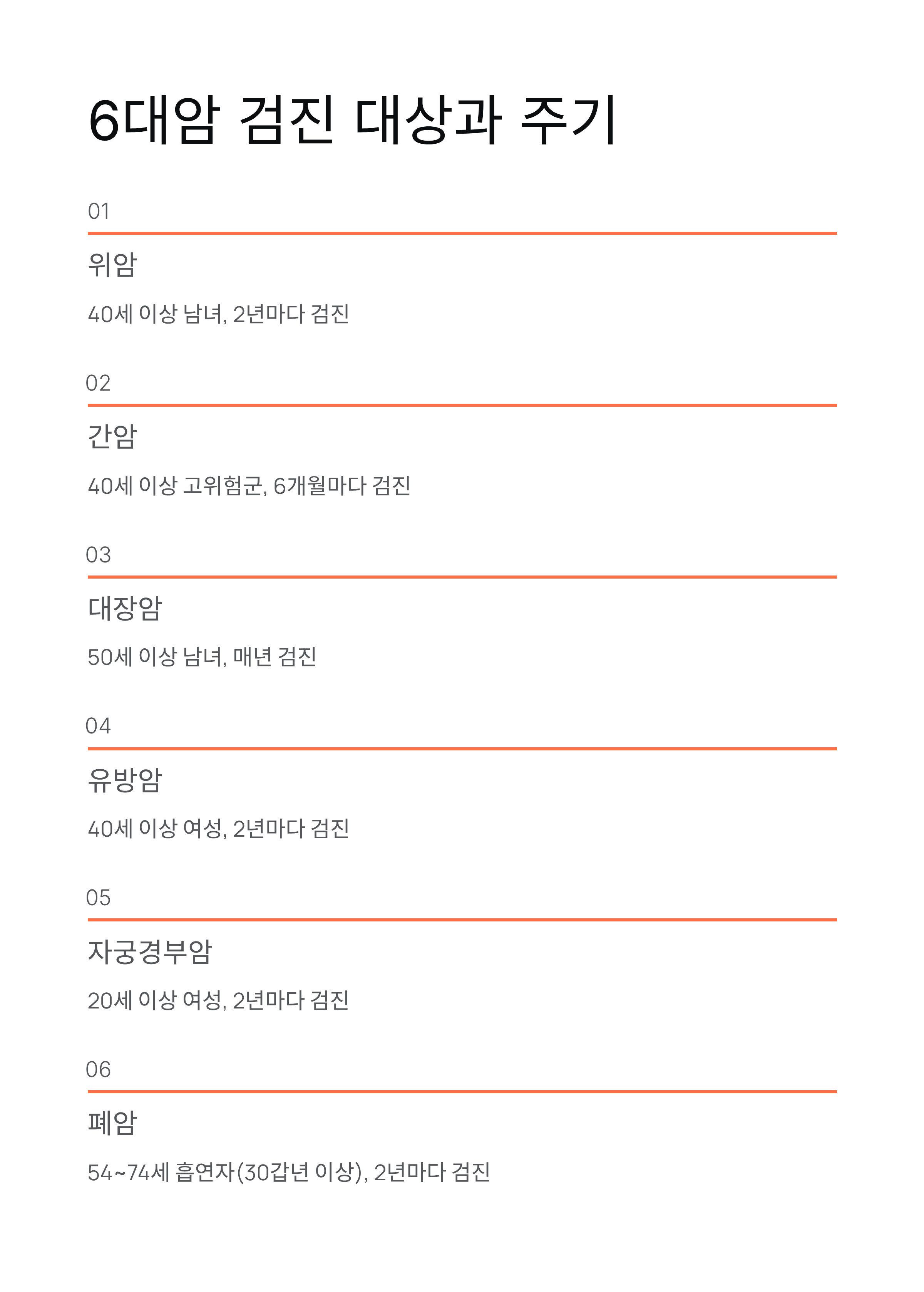 40세이상 국가 암검진사업 무료 암검진, 신청 안하면 손해!