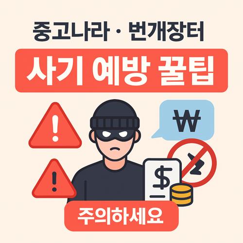 중고나라번개장터 사기 예방 섬네일