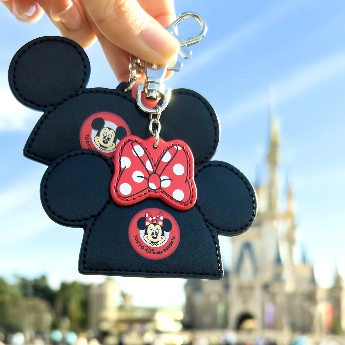 미키,미니 모자 키 체인