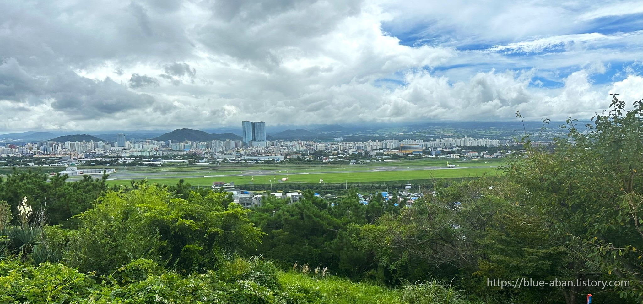 도두봉에서 바라봉 제주시내