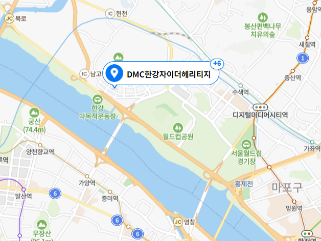 DMC한강자이더헤리티지 지도