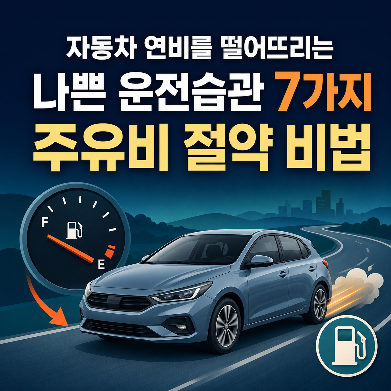 자동차 연비를 떨어뜨리는 나쁜 운전습관 7가지와 주유비 절약 비법