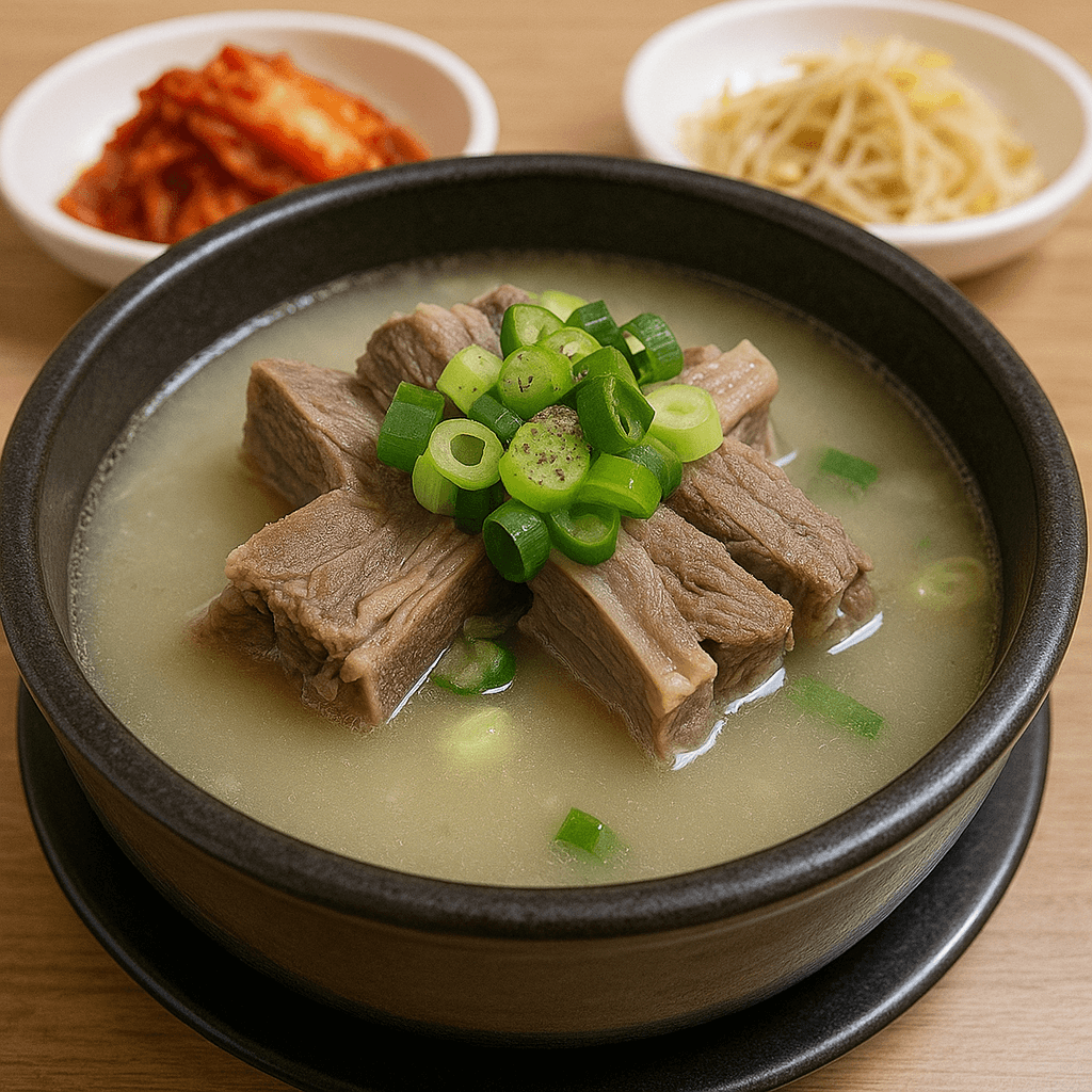 김치와 함께 갈비탕