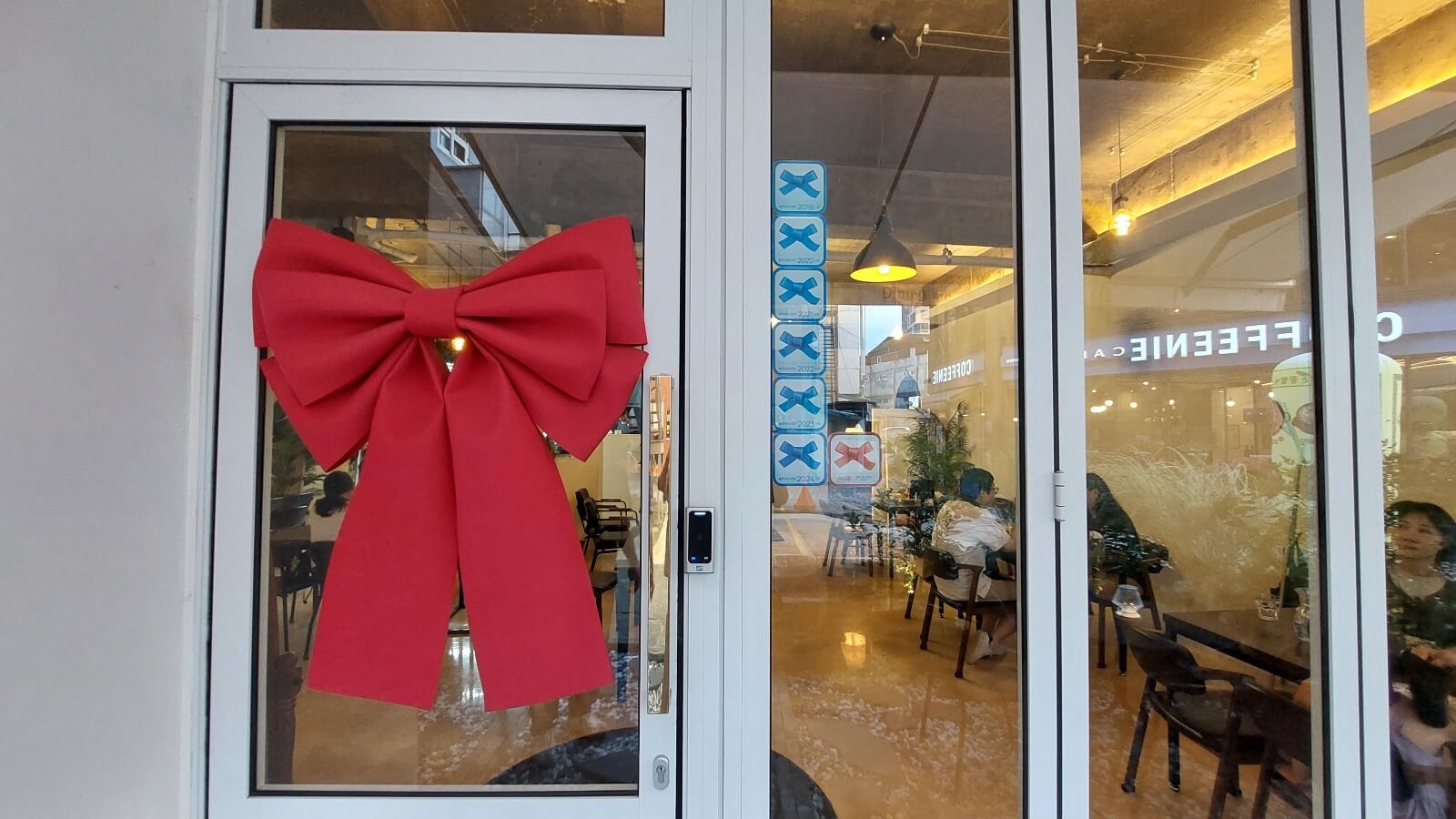 방문했던 지역 블루리본 음식점 입구 사진