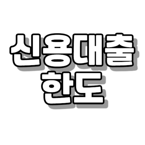 신용 대출 한도