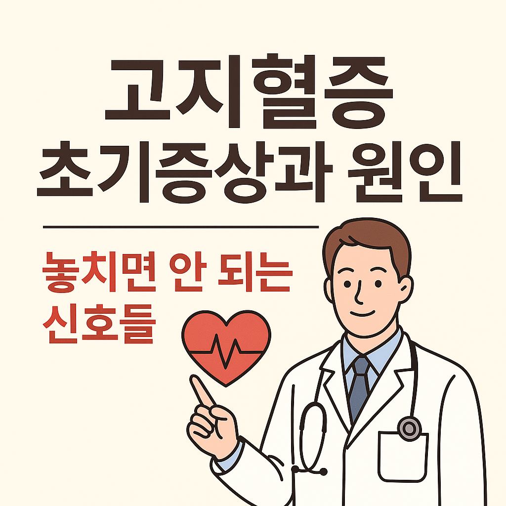 고지혈증 초기증상과 원인