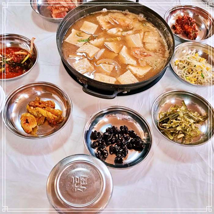 남해 상주 은모래비치 맛집 아침식사 가능, 모듬 생선구이, 멸치쌈밥