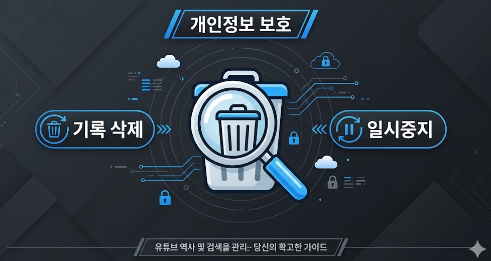 유튜브 시청 기록 및 검색 기록 삭제와 일시중지 완벽 관리법