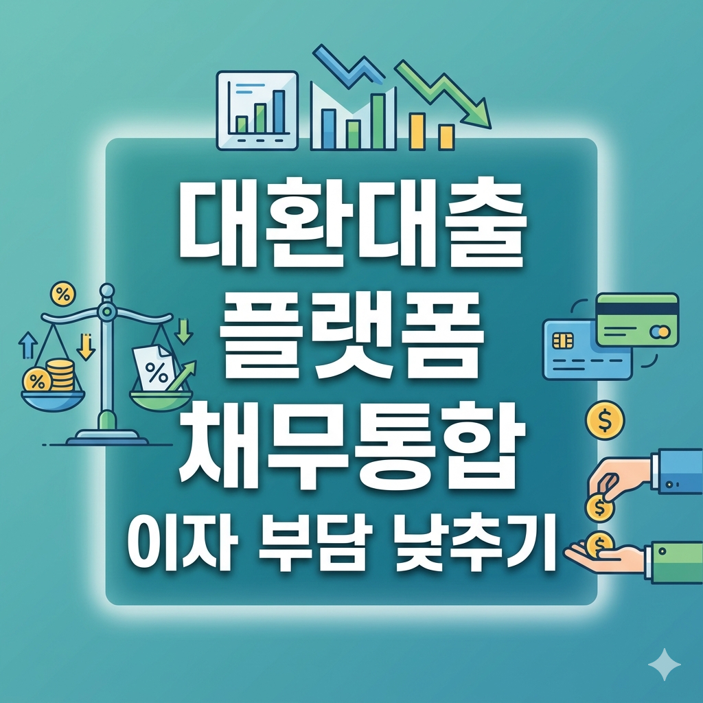 대환대출 플랫폼 비교 및 채무통합으로 이자 부담 낮추는 최적의 방법