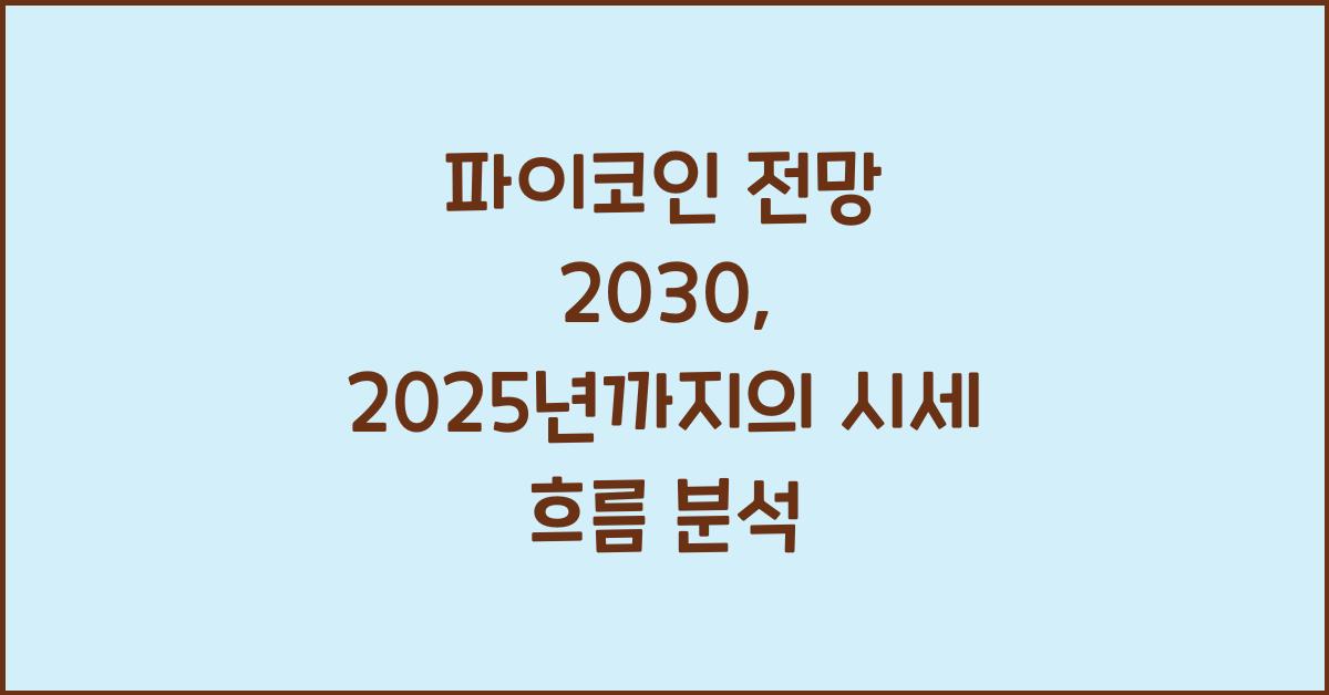파이코인 전망 2030