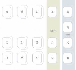 우등고속 좌석배치도 2