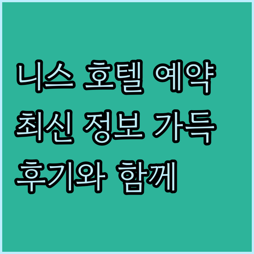 니스 호텔 예약 가이드 최신 정보와 