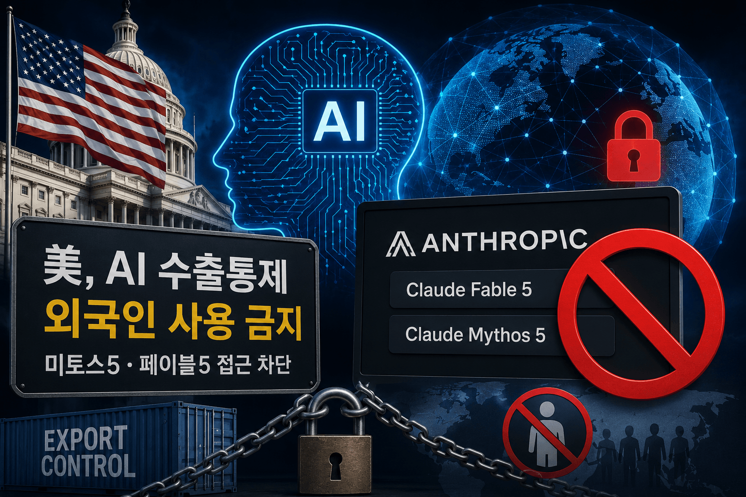 미국 AI 규제 강화, 앤스로픽 최신 모델 외국인 사용 차단 의미는