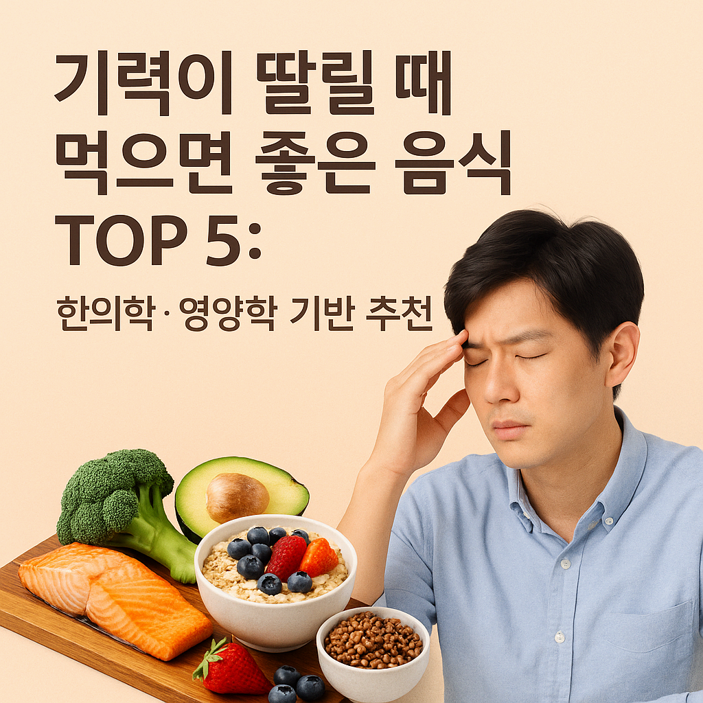 기력 없을 때 먹으면 기운이 나는 음식 TOP 5, 한의사도 추천하는 식단