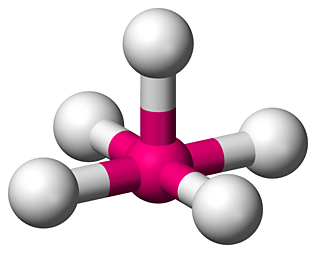 사각뿔형. Square pyramidal