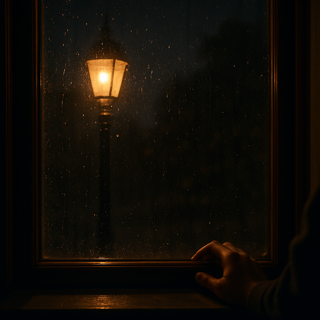 창밖의 비오는 모습에 센티매탈 해지는 애련한 감정을 표현합니다.