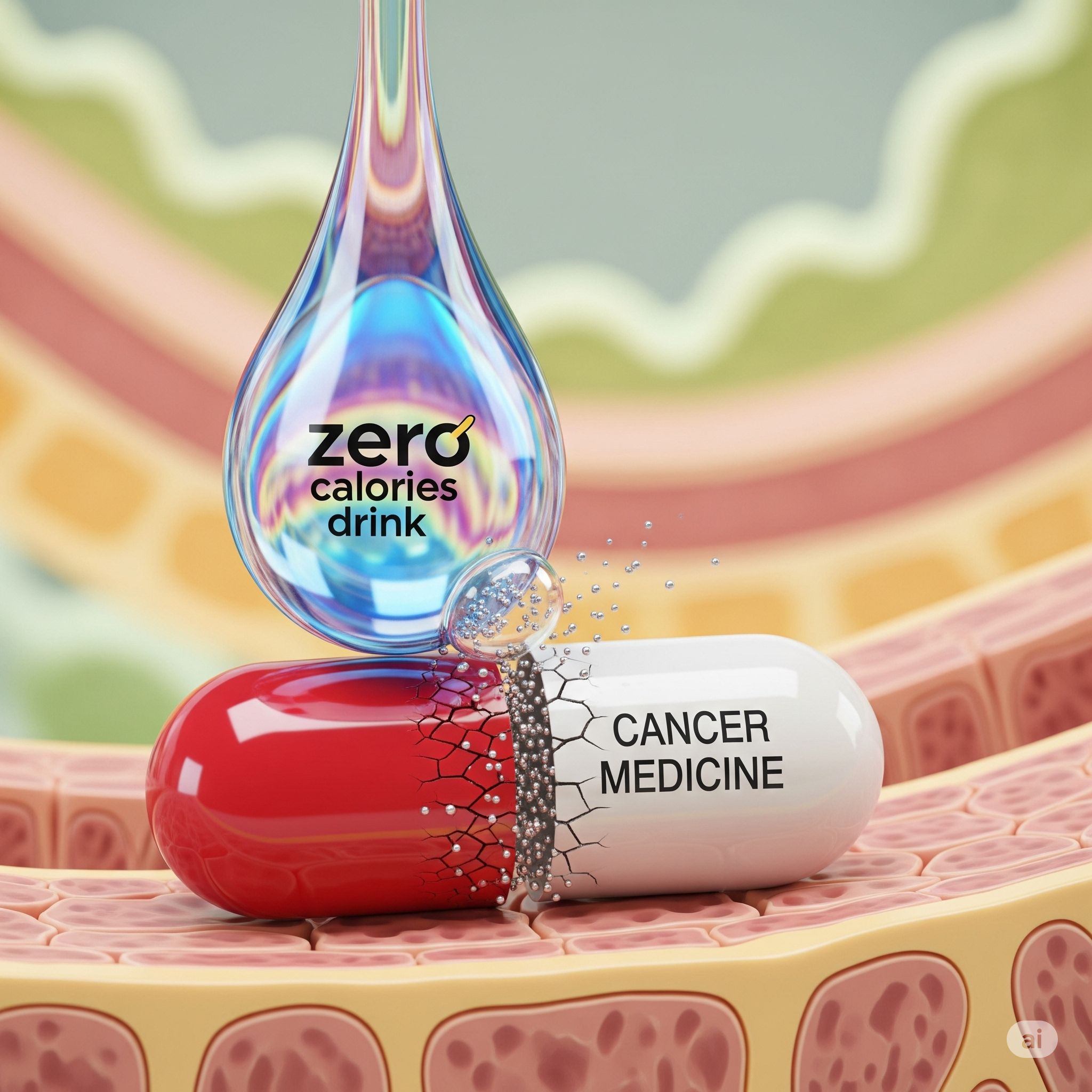 제로 음료 암 치료 방해 저해