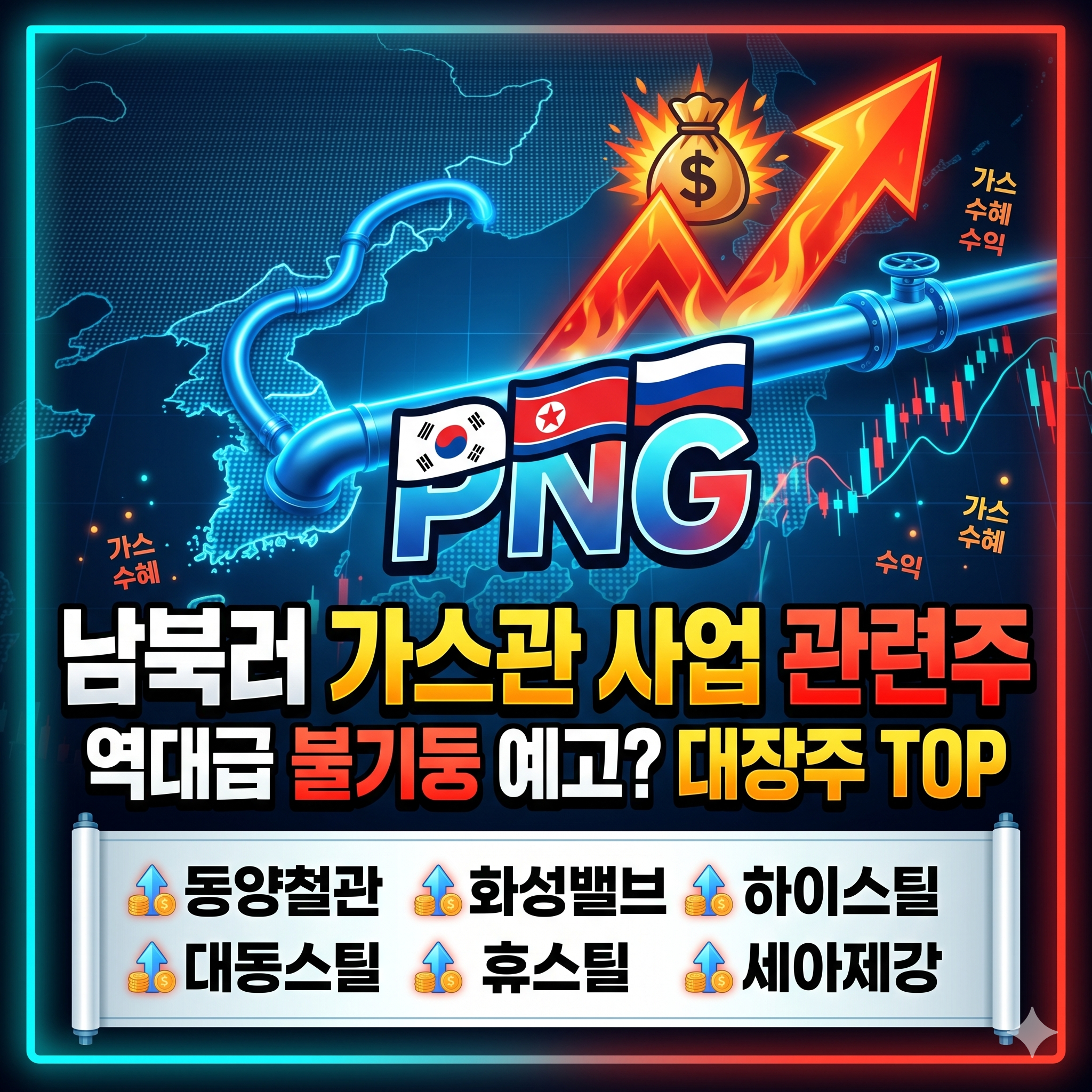 남북러 가스관사업 관련주