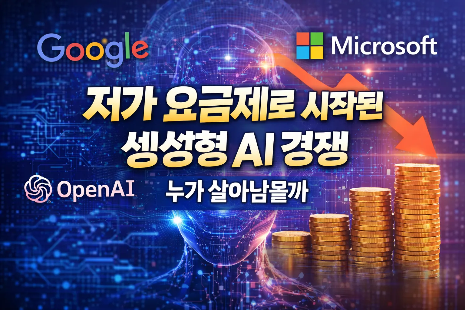 저가 요금제로 시작된 생성형 AI 경쟁