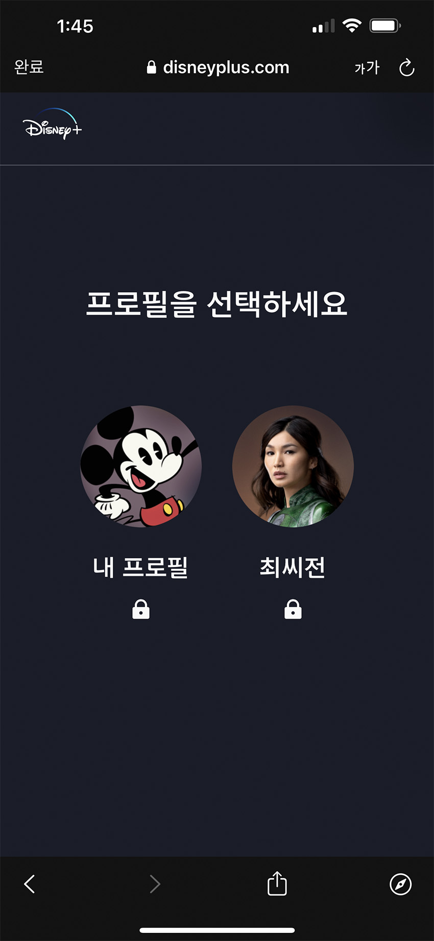 디즈니플러스-성인인증