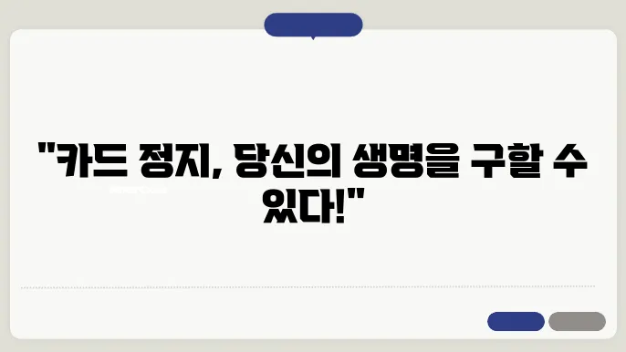 카드 정지 신청