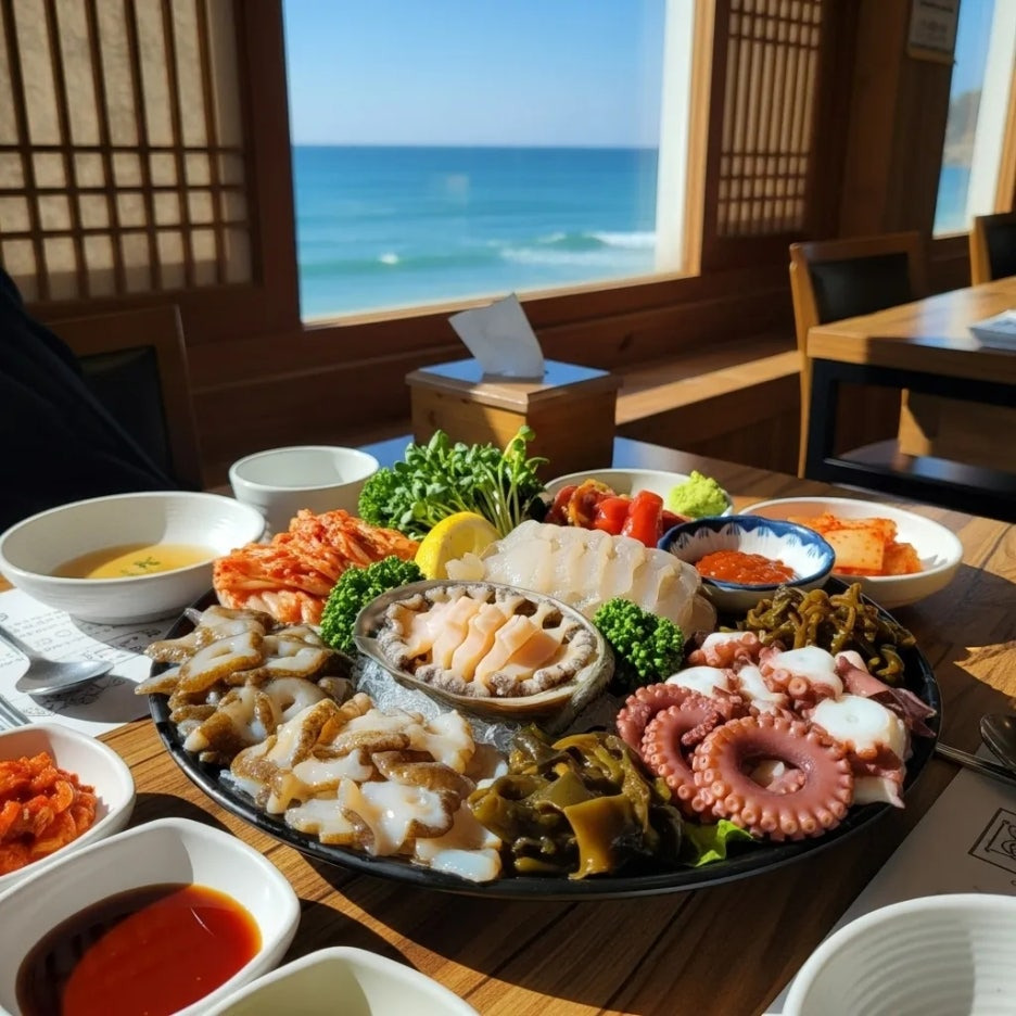 제주 바다에서 건져 올린 신선함, 해녀 해산물 밥상