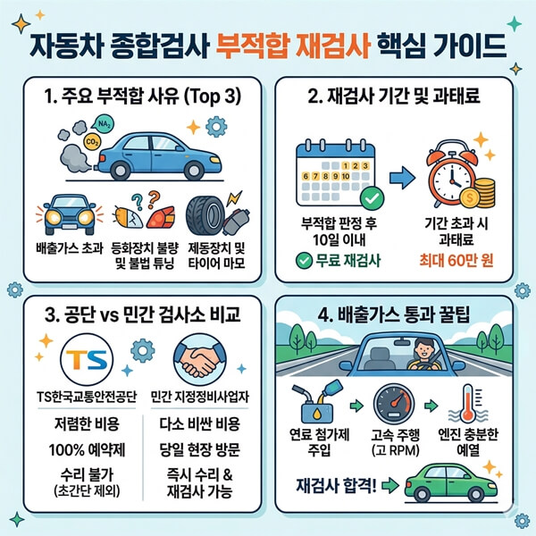자동차 종합검사 부적합 재검사 핵심 가이드