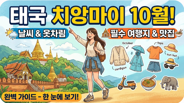 태국 치앙마이 10월 날씨 옷차림 추천 여행지