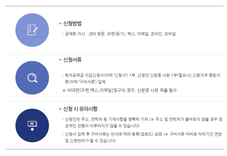 건설근로자 퇴직공제금 신청방법