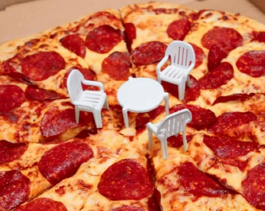 피자세이버, 내용물의 고정역할