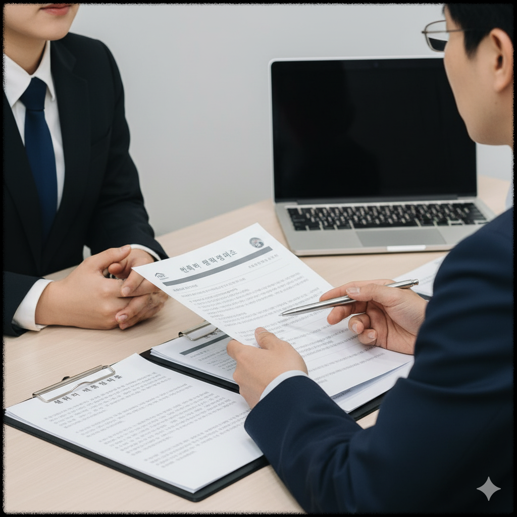 주택 상담 장면